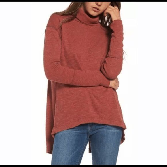 Free People We the Free Split Back Turtleneck size Small - Picture 1 of 8